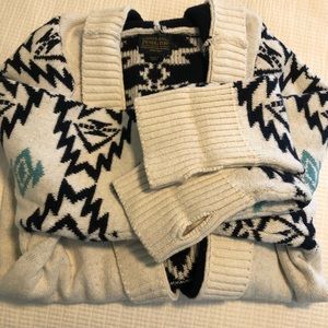 Cozy Pendleton hooded cardigan